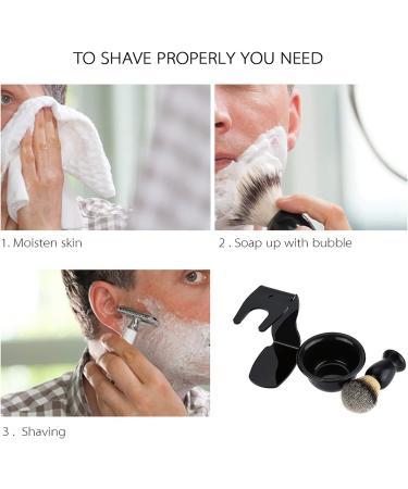 Qiuni 3-in-1 Razor Brush Kit | Modern Shaving Frame Razor Shell & Bowl | Premium Acrylic Shaving Tools for Men - Buy Online on GoSupps.com