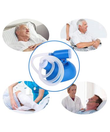 Leakproof Urinal Unisex Urinal Pee Bottle Urinals for Men Spill Proof 2000ML Portable Urine Mobile Bottle Bed Pan(Blue) - Buy Online on GoSupps.com