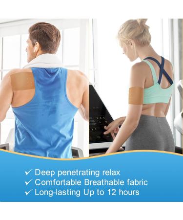 24PCS Heat Patches for Long-Lasting Pain Relief - Back, Knee, Joint, Neck, Shoulder, Muscle - 12 Hours Relief - 7*10cm - Buy Online on GoSupps.com