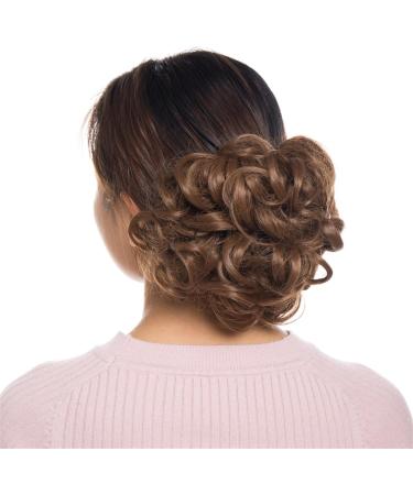 Hair Bun Hairpiece for Women Synthetic Combs Messy Bun Hair Piece Wave Curly Dish Hair Bun Extension Thick Curly Chignon Hairpiece Clip in Scrunchies Ponytail Extension for Women Hair Chignons(4T30) - Buy Online on GoSupps.com