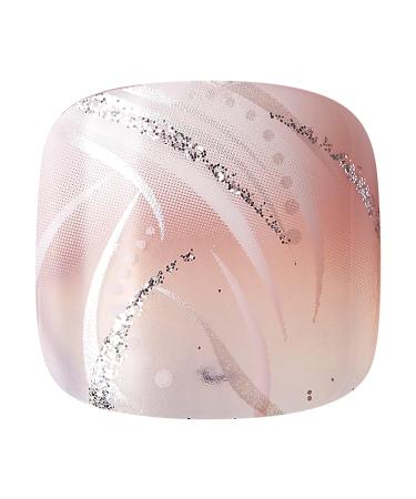 GoldFinger Full Cover Press On Toe Nails Kit with Glue - Pedicure Fake Nails (Perfect Match) - Buy Online on GoSupps.com