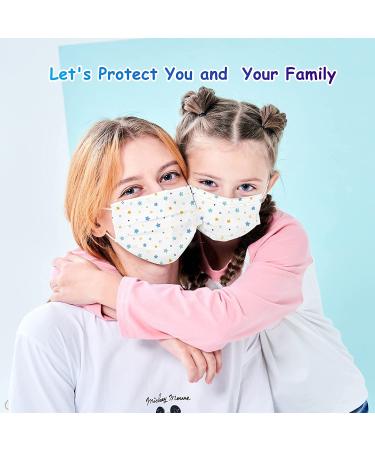 Mystcare Kids Face Mask 50 Pack - Disposable, 3-Layer Breathable Filter, Ages 5-12, Child Cover Multicolore - Buy Online on GoSupps.com
