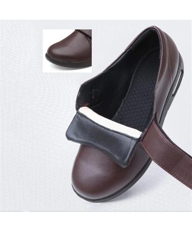 NVBHOF Men's Diabetic Orthopedic Slippers - Memory Foam Extra Wide Soft Indoor Shoes for Elderly Swollen Feet & Plantar Fasciitis | Size 12 - Brown - Buy Online on GoSupps.com