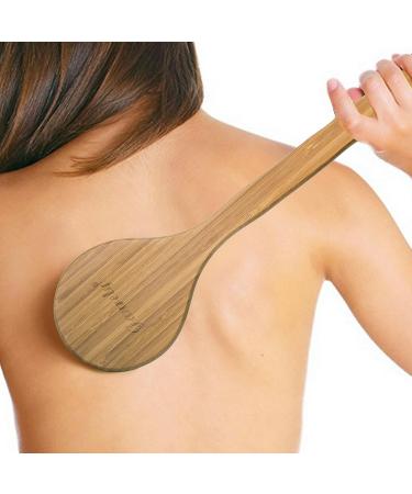 Janrely Bath Dry Body Brush with Natural Bristles - Long Wooden Handle for Cellulite & Exfoliating - Buy Online on GoSupps.com