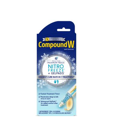 Compound W Nitrofreeze XL Wart Removal 1 Pen 8 Replaceable Tips and 3 Waterproof GelPads - Buy Online on GoSupps.com