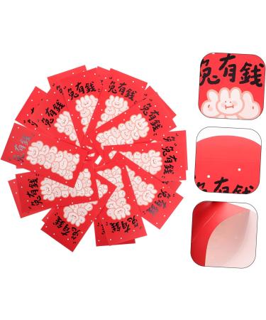 ABOOFAN 40 Pcs 2023 Year of The Rabbit Red Packets New Year Red Packets Ceremony Red Packet Lunar New Year Envelopes 2023 Bunny Pattern Paper Red Packet Money Bag Design Paper Pocket - Buy Online on GoSupps.com