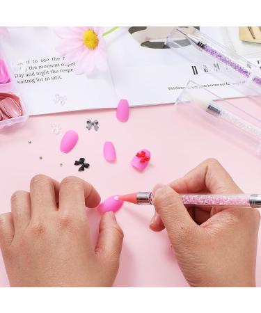 Prasacco 2 Pieces Rhinestone Picker Dotting Pen Rhinestone Picker Tool Rhinestone Picker Dotting Wax Pen Rhinestone Gems Crystals Studs Picker Wax Pencil Pen Nail Art DIY Decoration Tool - Buy Online on GoSupps.com