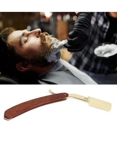 Men's Beard Knife Holder | Ergonomic & Foldable Metal Design - Premium Stainless Steel & Solid Wood | Perfect for Gentleman's Grooming - Buy Online on GoSupps.com