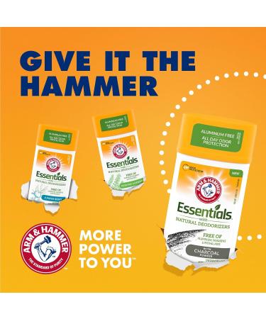 Arm & Hammer Essentials Charcoal Deodorant 4-Pack - Buy Online on GoSupps.com