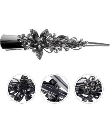 minkissy Hair Clips for Styling Billed Hair Clips Alligator Hair Clip Rhinestone Hair Barrette Hair Pin Fancy Barrettes for Women's Hair Miss Crocodile Skin Metal - Buy Online on GoSupps.com