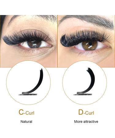 QUEWEL Easy Fan 2D-20D Volume Lash Extensions 0.10D 17mm - Self Fanning Easy Fan Russian Lashes for Automatic Blooming - 1 Count - Buy Online on GoSupps.com