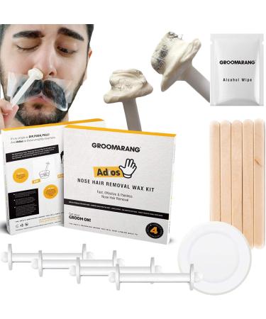 Groomarang Nose Hair Wax Kit for Men & Women | Includes Nose Wax + Hair Threading Device for Beard & Eyebrow Shaping - Buy Online on GoSupps.com