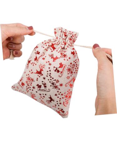 SEWOART 16pcs Candy Buggy Bag Candy Bags Christmas Drawstring Pouch Christmas Bag Drawstring Bag Cute - Buy Online on GoSupps.com