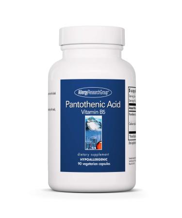 Allergy Research Group - Pantothenic Acid - Vitamin B5 - Cellular Energy, Adrenals - 90 Vegetarian Capsules