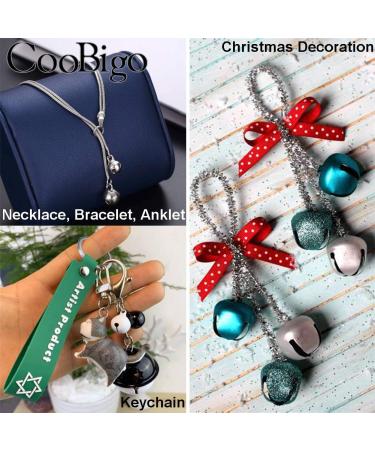 100 Pack 14mm Colorful Christmas Jingle Bells - Small Mini Bells for Holiday Home Decoration, DIY Crafts, Bracelet, Key Chain, Pets Collar - Buy Online on GoSupps.com