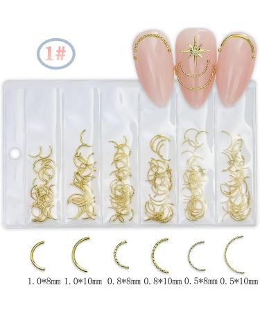 FEIlei 3D Nail Charms Heart Nail Art Studs Nail Jewelry for DIY Crafts Nail Art Decor - Buy Online on GoSupps.com