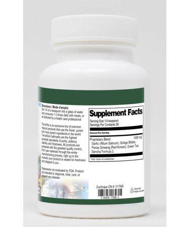 Ginseng Green Tea Ginkgo and Garlic Complex Powder (1 oz ZIN: 517068) - 3 Pack - Buy Online on GoSupps.com