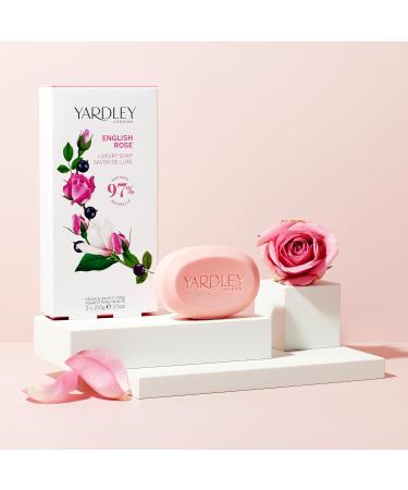 Yardley English Rose Luxury Bar Soap Set for Women - 3 Count | Premium International Shipping - Buy Online on GoSupps.com