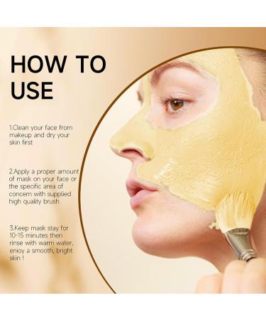 Turmeric Mud Mask with Vitamin C - Clay Mask for Pores - Deep Cleansing Clay Face Mask for Acne Prone Skin - Pore Face Mask - Skincare Face Masks Beauty for Bri_ghtenning Moisturizing (120g) - Buy Online on GoSupps.com