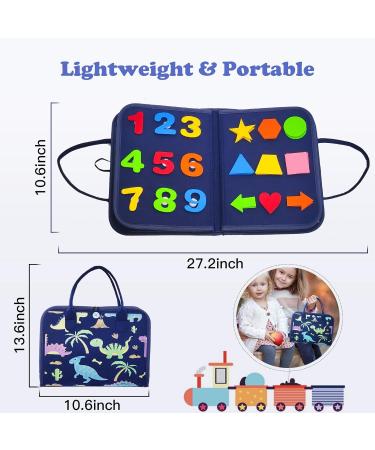 Withosent Busy Board for Toddlers - 4-Layer Montessori Activity Toy for Kids Ages 3-4 - Blue/Old Version - Buy Online on GoSupps.com