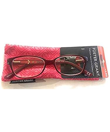 Foster Grant Evalina Women's Reading Glasses with Case +1.50