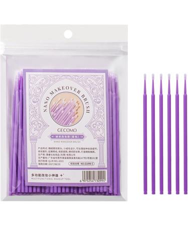 Cotton Swabs Eyelash Lash Applicator Brush Eyelash Swabs | Eyelash Applicator Soft Applicator Brush Eye Lashes Mascara Wands Mascara Brush Stick Purple - Buy Online on GoSupps.com
