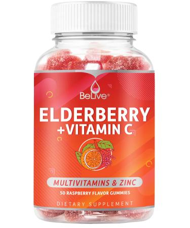 BeLive Elderberry Gummies with Vitamin C -70 Gummies