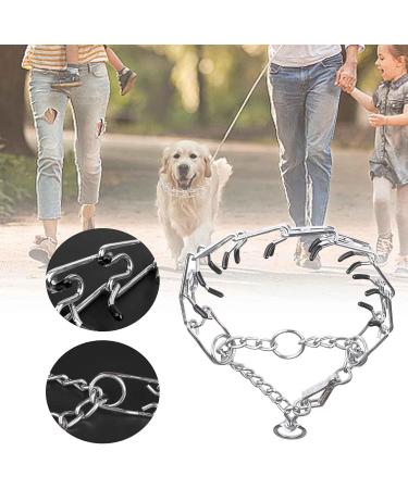 AWAVM Metal Choke Chain for Dog Anti Bark Collars for Dogs Durable Thick Prong Collars for Pet Outdoor Training Stainless Steel Prong Collar for Large Medium Small Dogs(L) - Buy Online on GoSupps.com