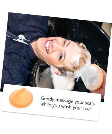 Mikinona 1 Set Bath Body Scrubbers Massager Massage Handle Accessories Yellow Home Tool with Silicone and Scrubber for Brushes Shampoo Hair Scalp Adult Shower Head Back Brushing Long Dry - Buy Online on GoSupps.com