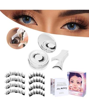 Shakven Magnetic Lashes Kit - Women Magnetic Fake Lashes Natural Looking - 3D Look Magnetic Reusable Fake Eye Lash for Beginners Professional - Buy Online on GoSupps.com