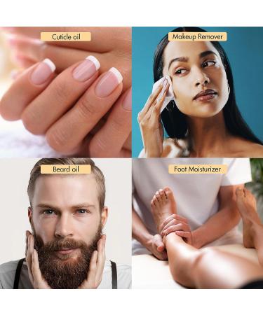 Hydrating Hair Oil for Dry Scalp - Coconut, Apricot, Almond & Castor Oil Blend with Vitamin E - Natural Body Oil for Women - Citrus Uplifting Scent - Buy Online on GoSupps.com