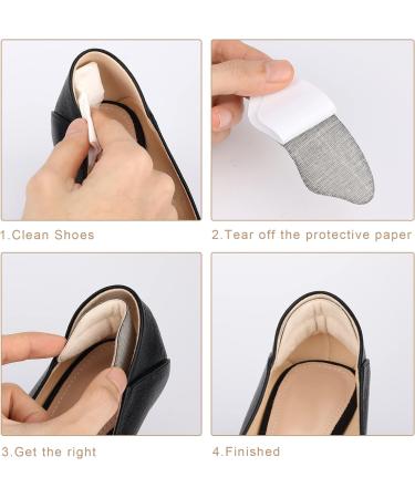 KINBOM 2 Pairs Heel Grips - Self-Adhesive Cushions for Loose Shoes | Heel Pads for High Heels & Sneakers - Men & Women (Black & Nude) - Buy Online on GoSupps.com