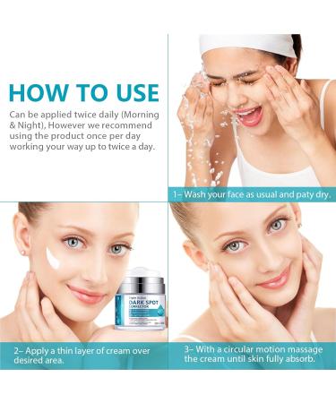 Dark Spot Remover Cream for Face & Body | Blemish Corrector for Age Spots Melasma Freckles & Sun Spots - Effective Dark Spot Treatment for Men & Women - Buy Online on GoSupps.com