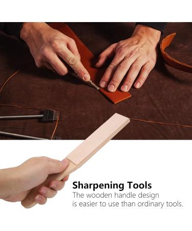 Double-Sided Leather Sharpening Belt & Wooden Grinding Board for Razors Knives & Tools International Shipping Available - Buy Online on GoSupps.com