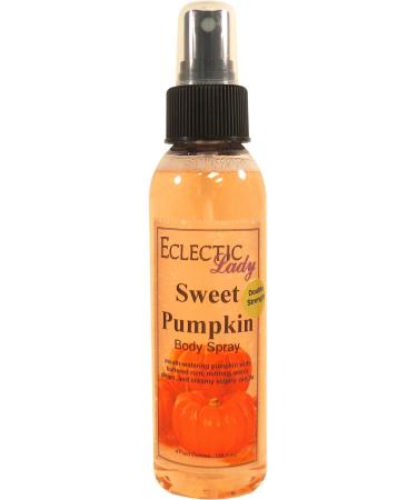 Sweet Pumpkin Body Spray (Double Strength) 4 ounces Body Mist for Women with Clean Light & Gentle Fragrance Long Lasting Perfume with Comforting Scent for Men & Women Cologne with Soft Subtle