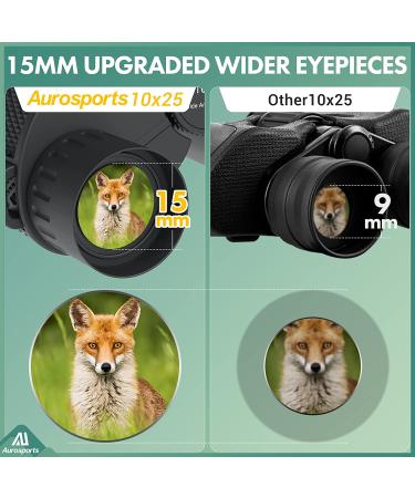Aurosports 10x25 Binoculars - Large View Compact Binoculars for Adults and Kids - Buy Online on GoSupps.com
