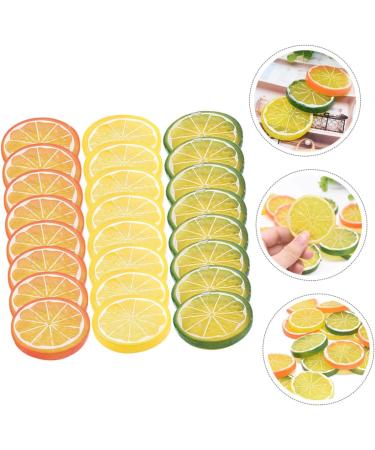 FUNOMOCYA 30pcs Imitation Lemon Slice Pvc Scrapbook 3d Vegetable - Buy Online on GoSupps.com