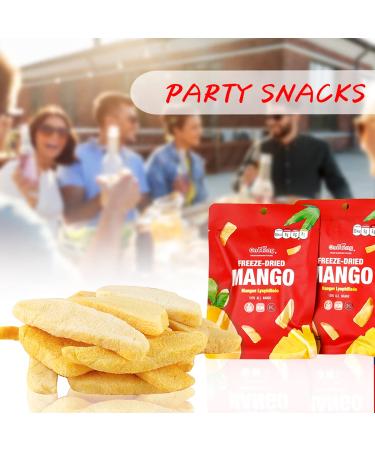 Onetang Freeze-Dried Mango Chips 15 Pack - Non GMO, Kosher, Gluten Free, Vegan, No Added Sugar - Healthy Snack, Holiday Gift - 0.35 oz - Buy Online on GoSupps.com