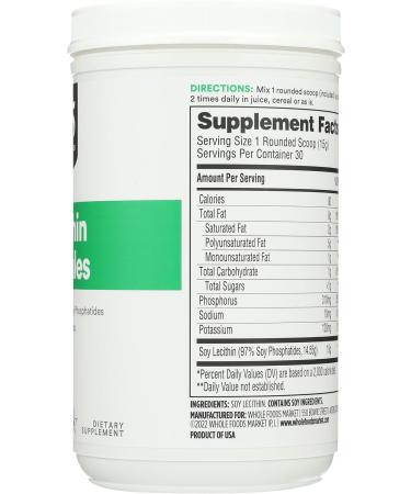 365 by Whole Foods Market Lecithin Granules Vegan 15.9 Ounce 15.9 Ounce (Pack of 1) - Buy Online on GoSupps.com