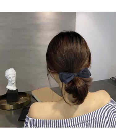 Yheakne Vintage Tulle Bow Hair Tail Clip Black Tulle Tail Hair Bow Headpieces French Hair Tie Bow Hair Barrette Headwear Hair Accessories for Women and Girls Gifts (Tulle Black) - Buy Online on GoSupps.com