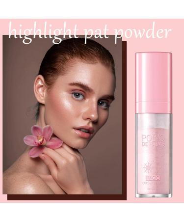 Highlight Pat Powder Highlighter Makeup Powder Pearlescent Face Shimmer Stick Shiny Makeup Powder For Brighten The Lips Pettis 2# - Buy Online on GoSupps.com