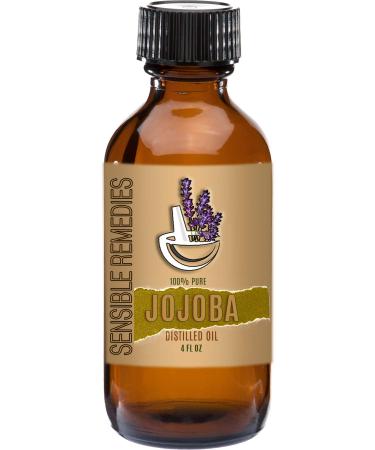 Sensible Remedies Jojoba (Golden) 100% Pure and Natural Distilled 4 fl oz