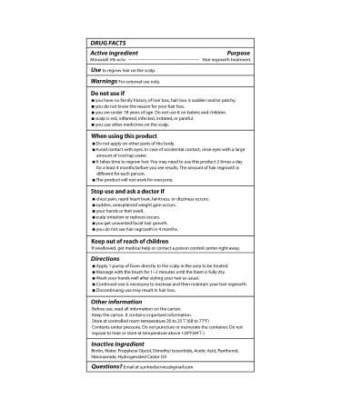 5% Minoxidil Hair Growth Treatment for Men and Women | 60ml Roller & Foam with Biotin | Hair Regrowth Solution | 1-Month Supply - Buy Online on GoSupps.com