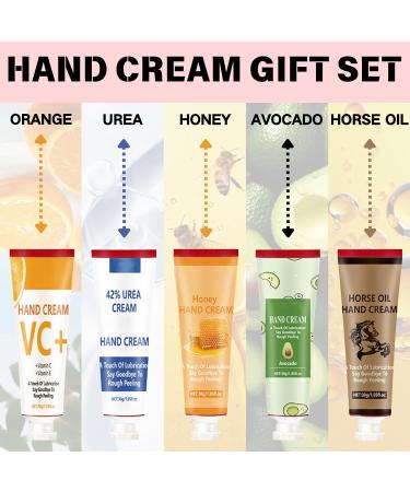 IZBEAUVO Hand Cream Gift Set 5x30ml Mini Hand Cream Set Travel Size Hand Cream Gift Set Hand Cream Gift Sets for Women & Men Moisturizing Hand Cream for Very Dry Hands Deeply Hydrating Non-greasy - Buy Online on GoSupps.com