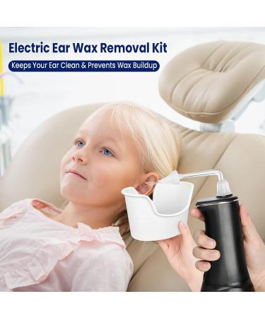 Water-Powered Ear Cleaner | Electric Ear Wax Removal Kit | 3 Adjustable Modes | Rechargeable | Memory Function | Detachable Rotating Nozzle | Ear Cleaning Kit for Adults and Kids (Black) - Buy Online on GoSupps.com
