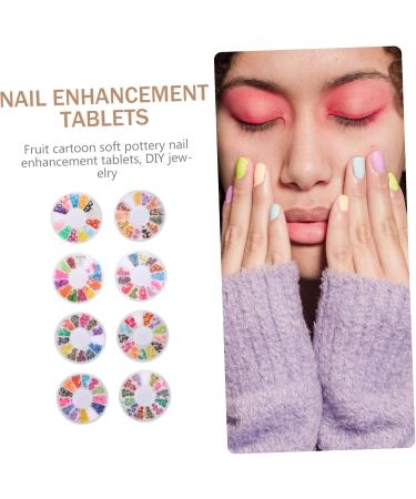 8 Boxes Soft Pottery Polymer Fruit Slices Nail Accessories Charms Round Spacer Beads Jewels for Nails Nail Decorations Nail Art Accessories Diy Polymer Clay Scrapbook 3d Food Play - Buy Online on GoSupps.com