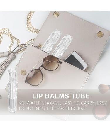 TOYANDONA Lot de 5 tubes vides pour gloss et rouge l vres mini flacons rechargeables transparents en forme de format compact pour maquillage DIY et voyage - Buy Online on GoSupps.com