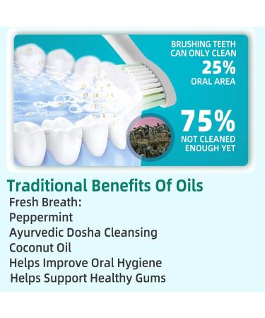 Organic Coconut Parenting Oil for Teeth - 237ml | Fresh Breath & Whitening with Mint Oil | Natural Mouthwash Alternative - Buy Online on GoSupps.com