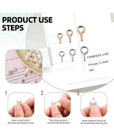 Glarks 1610Pcs 7 Colors Screw Eye Pins Hooks for Jewelry Making - 3 Sizes - Perfect for Earrings, Necklaces, Bracelets DIY - Buy Online on GoSupps.com