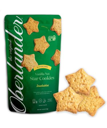 Oberlander Gluten Free, Certified Kosher For Passover, Snackable, Vanilla Nut Star Cookie, Dairy Free, Soy Free, Vegan, 5.5oz